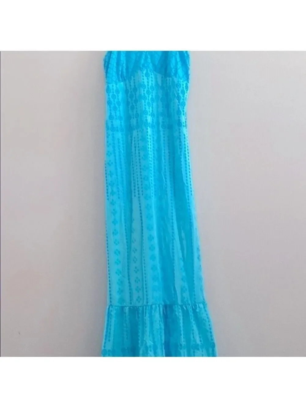 Y2K vintage Abercrombie & Fitch turquoise maxi dress
